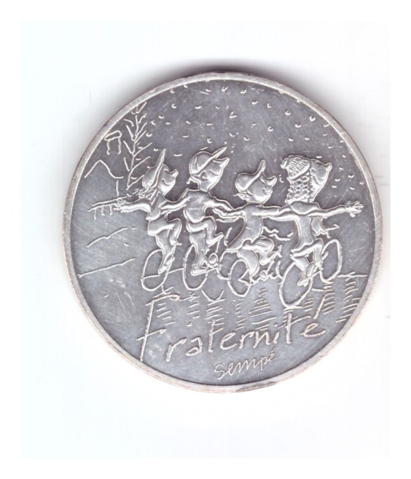 Moneda Franta 10 euro 2014 Fraternite sempre iarna, stare buna, curata