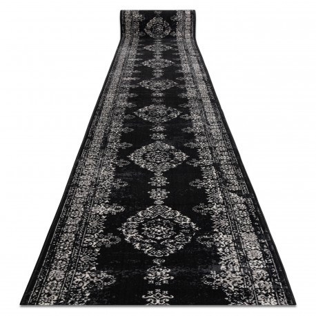 Traversa Vintage 22206996 Rozetă negru și cremă, 80 cm