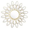 Oglinda Decorativa Aurie Floare Pakoworld 83cm, Oglinda de Perete Design Floral, Decor Casa Lux