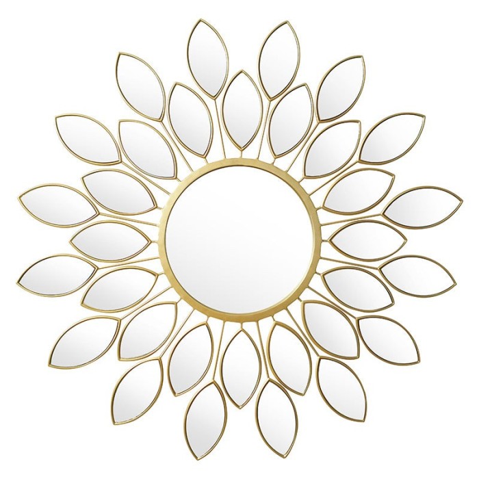 Oglinda Floare aurie 83x2x83cm