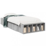 VidaXL Cadru de pat, gri sonoma, 100x200 cm, lemn prelucrat 3280606