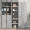 Gossi dulap inalt, gri sonoma, 50x41x185 cm, lemn prelucrat
