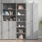 Gossi dulap inalt, gri sonoma, 50x41x185 cm, lemn prelucrat
