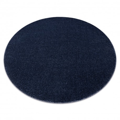 Covor SOFTY cerc culoare, solidă albastru inchis, cerc 200 cm