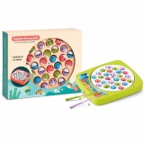 Joc de pescuit pentru copii Loco Croco cu undițe și efecte sonore, cu 27 peștișori, 25x21 cm, +3 y, EMC ONSHOP&reg;