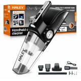 Aspirator Auto Portabil HALEY 4 in 1 &ndash; Aspirare, Compresor, Suflare, LED, 12V