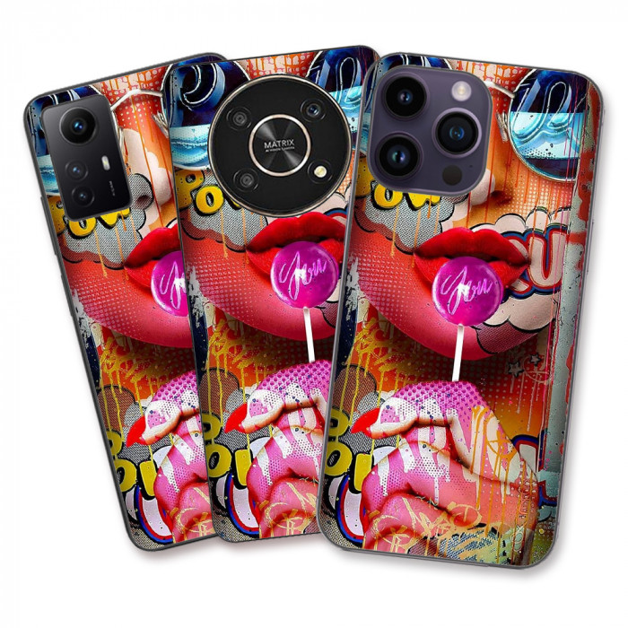 Husa Xiaomi Poco M3 Silicon Gel Tpu Model Pop Art Lolipop