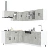 VidaXL Set dulapuri de bucătărie 11 piese &bdquo;Kalmar&rdquo; gri beton Lemn 3314885