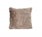 Perna decorativa Fur, 45x45 cm, poliester, maro, Excellent Houseware