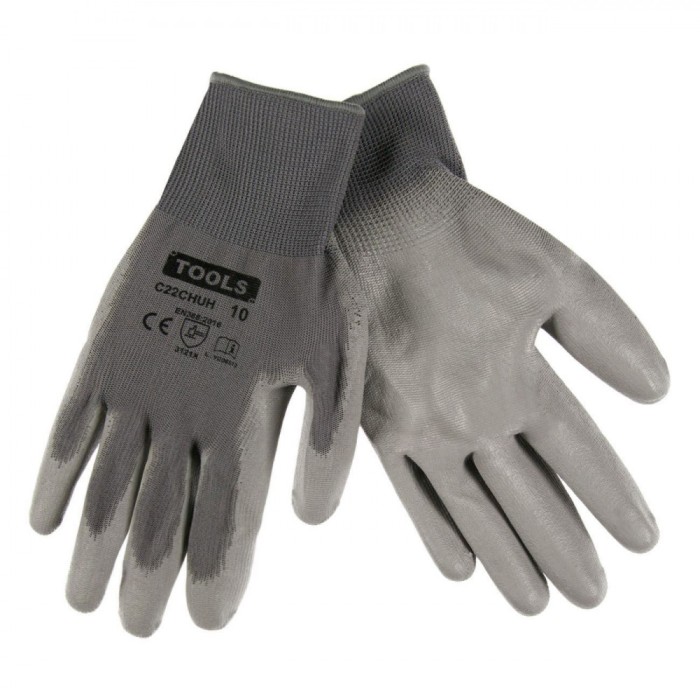 Mănuși Grădinărit Tools, C22CHUH, Gri, Mărime 10