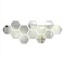 Set 12 oglinzi sticla acrilica Ventoo&reg;, model hexagon, 100 x 85 x 50 mm, silver
