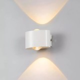 Fantas Aplica LED de Exterior si Interior, 2 Surse x 1W, IP65, Metalic, Alb, 3000K ModernLight Concept