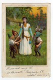 FELICITARE ALBA CA ZAPADA SI CEI SAPTE PITICI INTITUTUL WILHELM BOEHME 1899