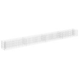 Strat inaltat gabion, 360 x 30 x 30 cm, otel inoxidabil
