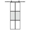 VidaXL Ușă glisantă cu set de feronerie sticlă temperată și aluminiu