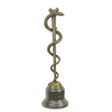 Toiagul de bronz al lui Asclepius- statueta din bronz BX-18