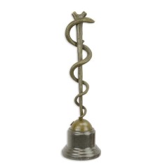 Toiagul de bronz al lui Asclepius- statueta din bronz BX-18