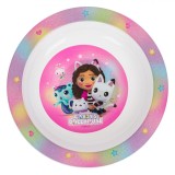 Farfurie Ad&acirc;ncă Plastic, Gabby&#039;s Dollhouse, 20 cm, Multicolor