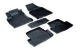 Covorase Cauciuc Tip Tavita Premium Nissan Qashqai 2 (2013-2020) Negre, Fara Miros, Bordura 3cm