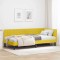 vidaXL Cadru de pat colțar cu headboard Galben 100 x 200 cm Catifea 42016444