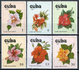 Cuba 1978 Mi 2356/61 MNH - Flori de hibiscus
