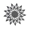 Set 27 Oglinzi Acrilice din PVC, Autoadezive pentru Decorarea Peretilor, Soare cu 26 de Raze, Negru, Original Deals