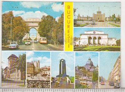 bnk cp Bucuresti - Vedere - necirculata - marca fixa foto