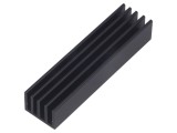 Radiator Extrudat cu Aripioare Negru 75x19x14mm