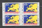 Romania.1974 Expozitia de maximafilie EUROMAX bloc 4 TR.128