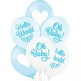 &quot;Set 6 baloane latex Oh baby boy 30cm&quot;, Oem