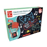 Kit desene cu creta - 22 piese, Hape