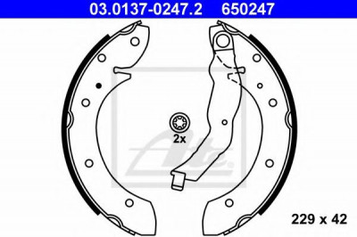 Set saboti frana BMW Seria 3 Compact (E36) (1994 - 2000) ATE 03.0137-0247.2 foto