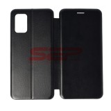 Husa Flip Book Neagra Samsung Galaxy A03s, Protectie Completa