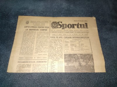 ZIARUL SPORTUL 17 SEPTEMBRIE 1983 foto
