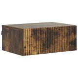 vidaXL Dulap de noapte suspendat Stejar fumuriu 49 x 34,5 x 20 cm 898455