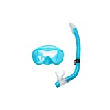 Masca si Tub Inot Copii 6-12 Ani Bleu ATU-V3987, Set Inot Plaja Piscina
