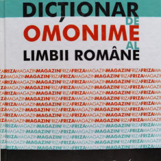 Dictionar De Omonime Al Limbii Romane - Nicolae Andrei ,555656