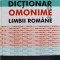 Dictionar De Omonime Al Limbii Romane - Nicolae Andrei , B1314