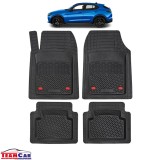 Covorase Auto TeamCar&reg; Tip Tavita Compatibile Alfa Romeo Stelvio Generatia I (2016+) Negru Material Rezistent, Cauciuc