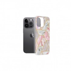Husa Compatibila cu iPhone 14 Pro Max Techsuit Marble Pink Hex