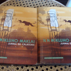 N.N. Mikluho-Maklai - Jurnal de calatorie - 2 volume cartonate - 1959