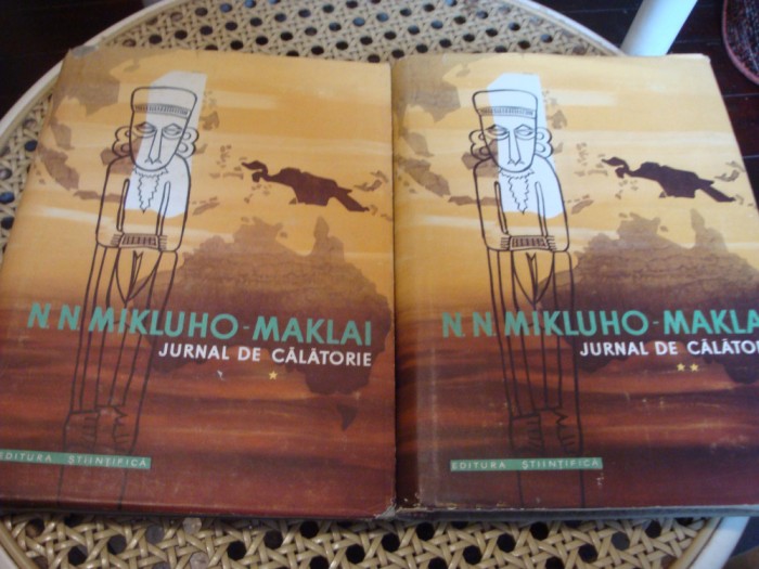 N.N. Mikluho-Maklai - Jurnal de calatorie - 2 volume cartonate - 1959