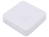 Carcasă universală ABS albă 80x80x20mm