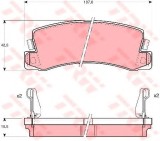 Set placute frana,frana disc LEXUS ES (VCV10_, F1, VZV21_, F2) (1989 - 1997) TRW GDB1168