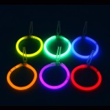 Cercei luminosi glow stick, accesorii party, diverse culori - Portocaliu, ProCart