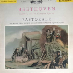 Disc vinil, LP. Symphonie Nr. 6 En Fa Majeur Opus 68 Pastorale-Beethoven, Orchestre De La Soci&amp;eacute;t&amp;eacute; Des Concerts foto