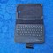 Set Husa, Tastaturi tablete, Tech, Bluetooth, Piele Ecologica, Negru