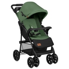 Carucior sport Lionelo Emma Plus Green Emerald, capotina XXL, pliere usoara, roti EVA