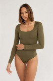 Saint Body body culoarea verde, neted