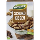 Cereale Pernite Umplute cu Ciocolata Dennree Eco, 375g, Integrale, Fara Ulei de Palmier